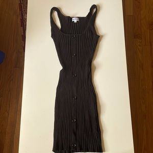 Super down black dress